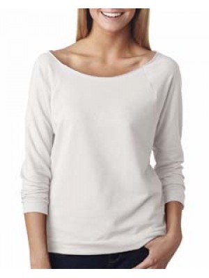 NEXT LEVEL 6951 WOMEN'S FRENCH TERRY 3/4 RAGLAN